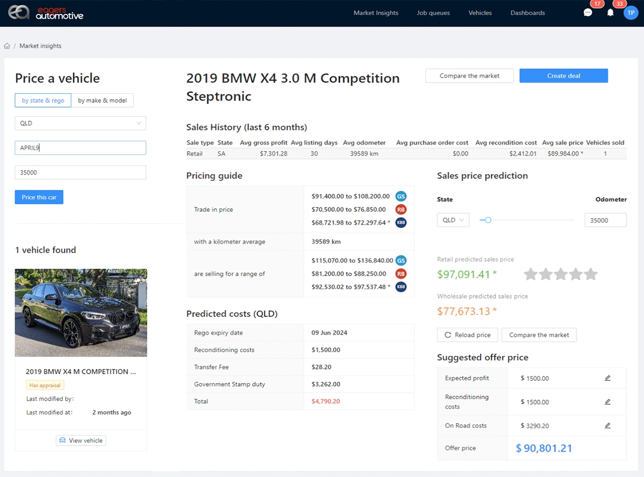 Automated Market Scouting tablet